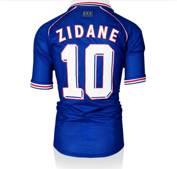 France 1998 World Cup Home Football Shirt Zidane 10