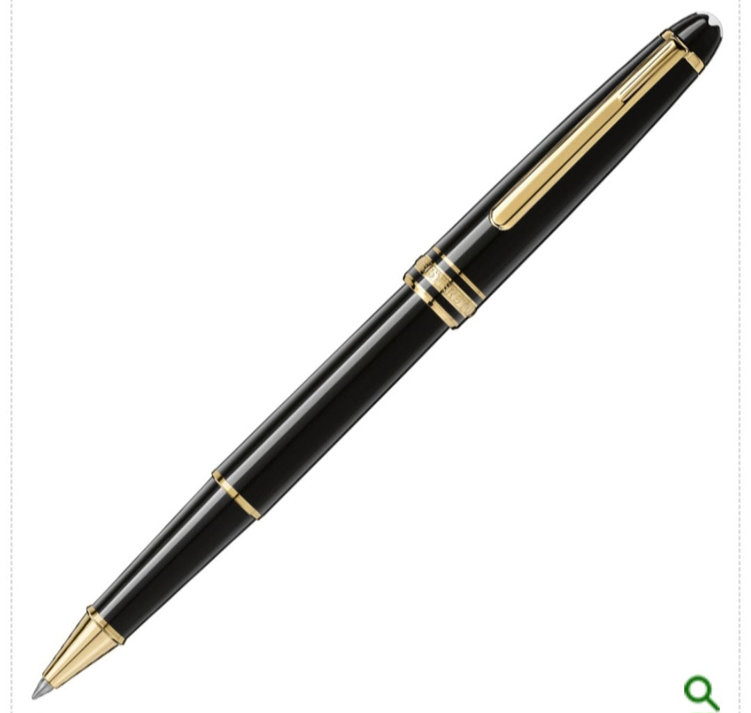 Montblanc Meisterstuck Classique Black & Gold Trim Rollerball Pen