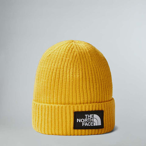 The North Face Logo Beanie Yellow Hat