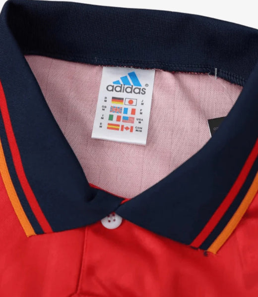 Spain 1994 Retro Home Men's Football Shirt Red
