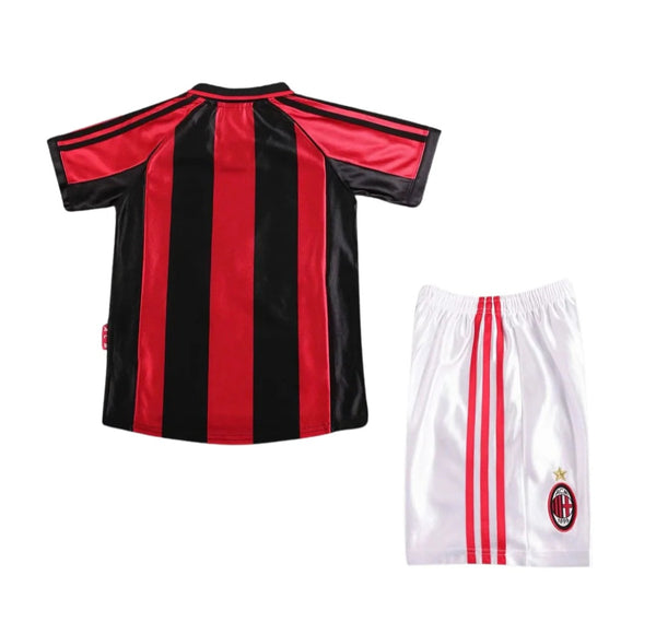 AC Milan 1998-1999 Retro Home Kid's Football Kit