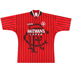 Rangers FC 1994-1995 Retro Away Men's Football Shirt Red