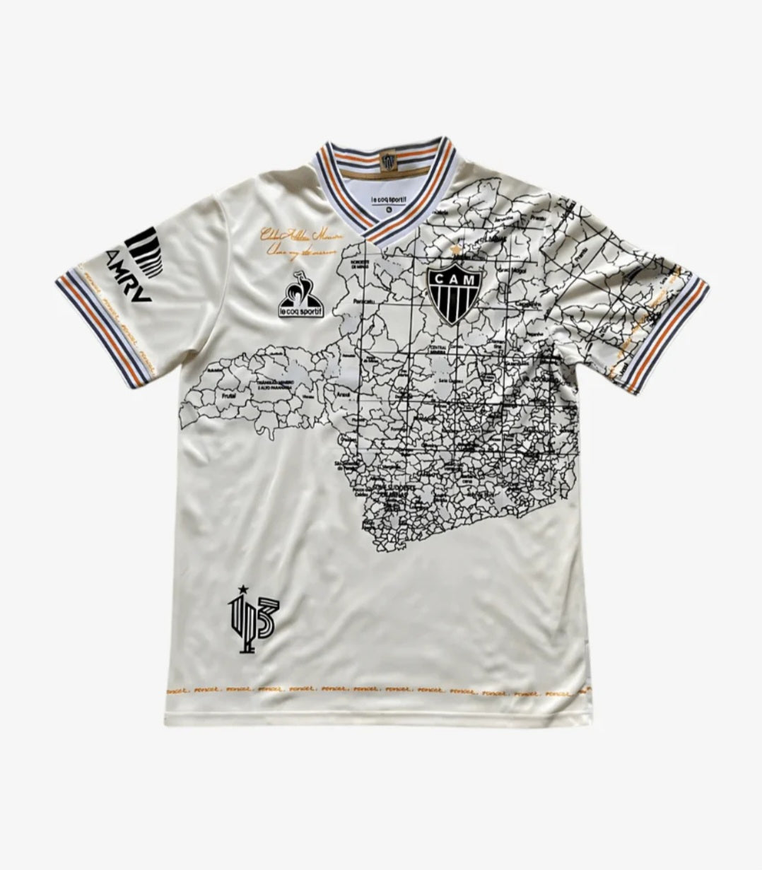 Atletico Mineiro Commerative Map Special Limited Edition Retro Men's Football Shirt 2021-22