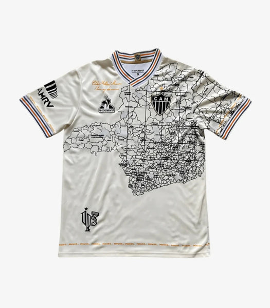 Atletico Mineiro Commerative Map Special Limited Edition Retro Men's Football Shirt 2021-22