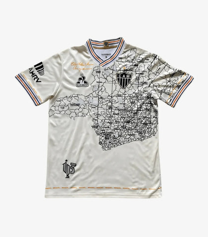 Atletico Mineiro Commerative Map Special Limited Edition Retro Men's Football Shirt 2021-22
