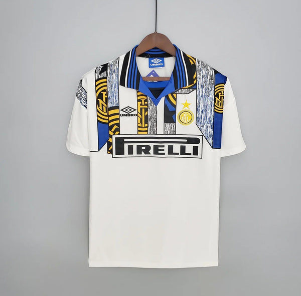 Inter Milan 1995-1996 Retro Away Men's Football Shirt White