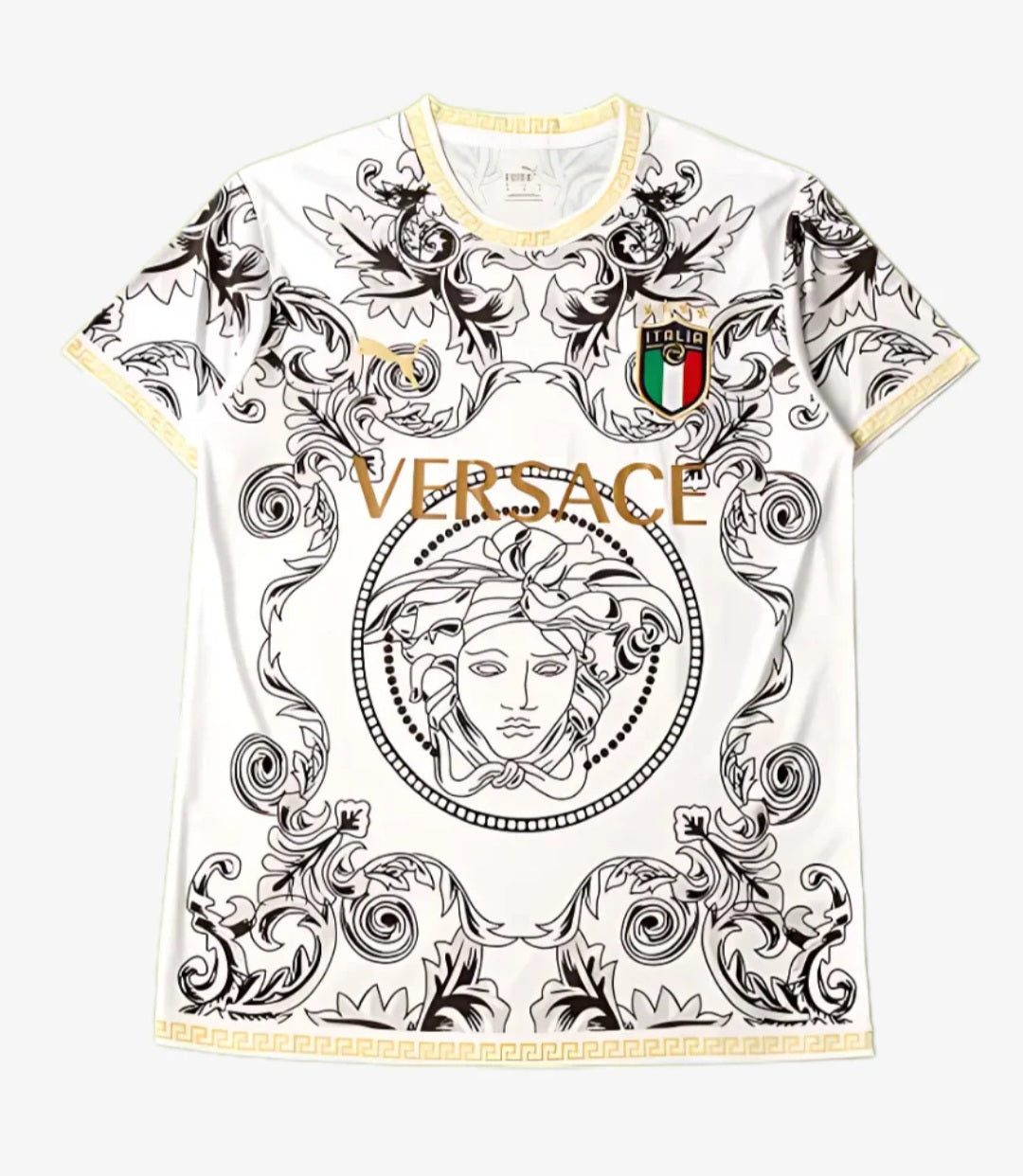 Italy X Versace Concept Special Limited Edition Men's Football Shirt White 2023