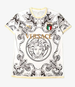 Italy X Versace Concept Special Limited Edition Men's Football Shirt White 2023