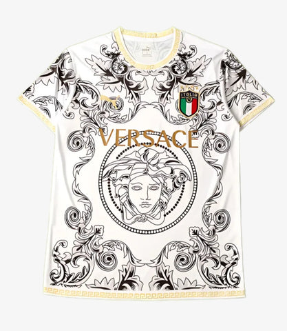 Italy X Versace Concept Special Limited Edition Men's Football Shirt White 2023