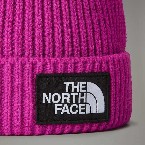 The North Face Logo Beanie Pink Hat