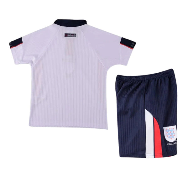 England 1998 Retro Kid's Football Kit White