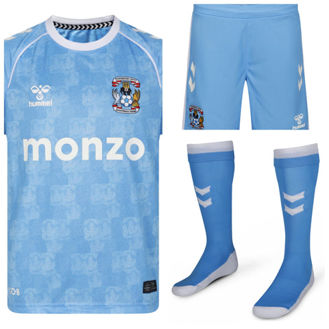 Coventry City 2025-2026 Home Kid's Football Kit Sky Blue