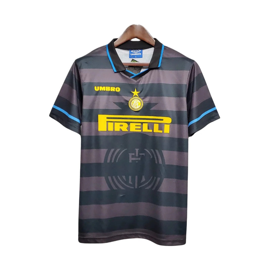 Inter Milan 1997-1998 Retro Away Men's Football Shirt Ronaldo 10