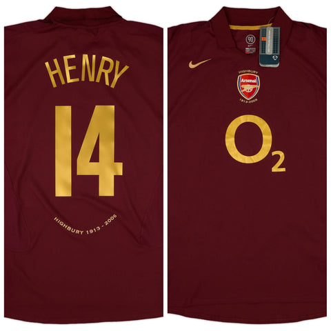 Arsenal 2005-2006 Retro Away Men's Football Shirt Henry 14