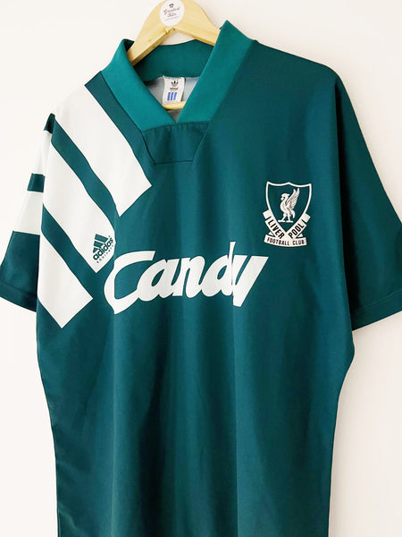 Liverpool 1991-1992 Retro Away Men's Football Shirt Green