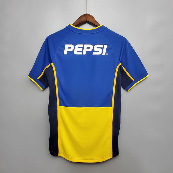 Boca Juniors 2002-2003 Home Retro Men's Football Shirt