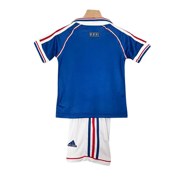 France 1998 World Cup Final Retro Home Kid's Football Kit