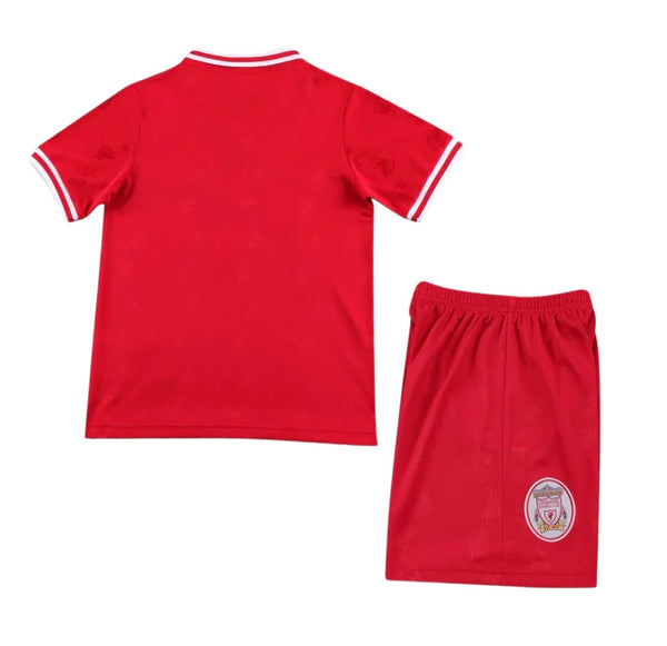 Liverpool 1996-1997 Retro Home Kid's Football Kit Red