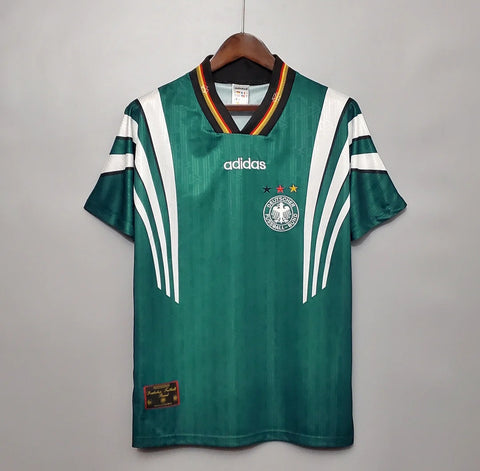 Germany Euro 1996 Retro Away Men's Football Shirt Green
