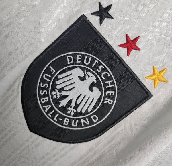 Germany Euro 1996 Retro Home Men's Football Shirt White