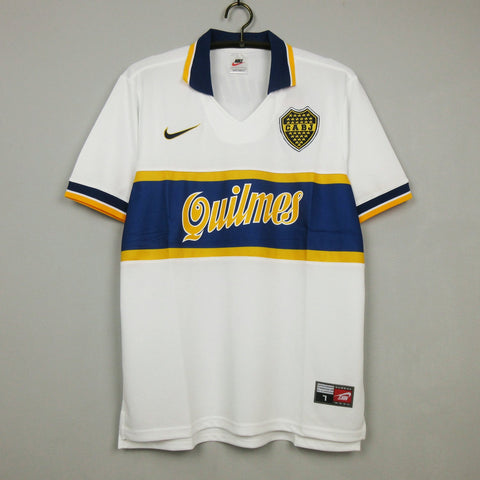Boca Juniors 1997-1998 Retro Away Men's Football Shirt Maradona 10