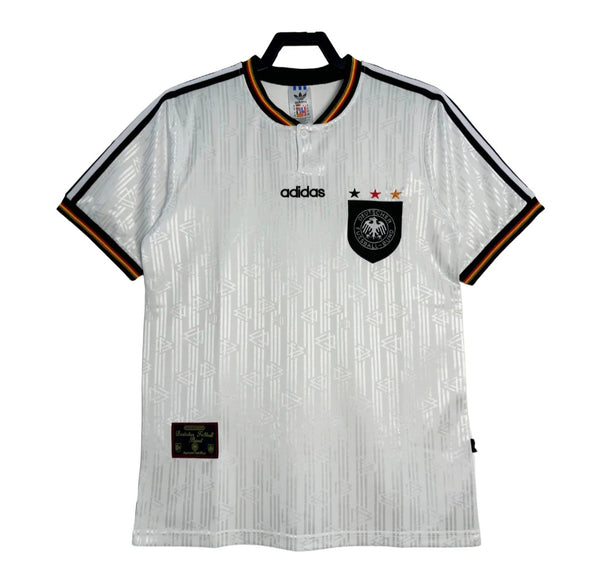 Germany Euro 1996 Retro Home Men's Football Shirt White