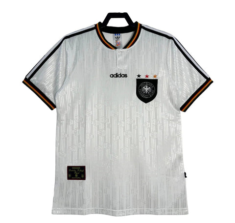 Germany Euro 1996 Retro Home Men's Football Shirt White
