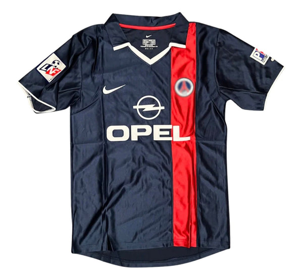 PSG 2001-2002 Retro Home Men's Football Shirt Ronaldinho Print