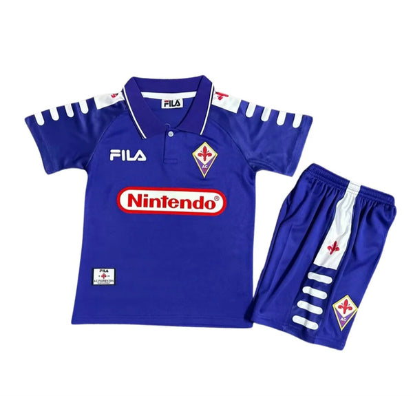 Fiorentina 1998-1999 Retro Home Kid's Football Kit