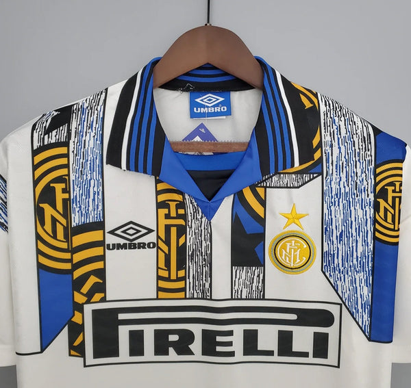 Inter Milan 1995-1996 Retro Away Men's Football Shirt White