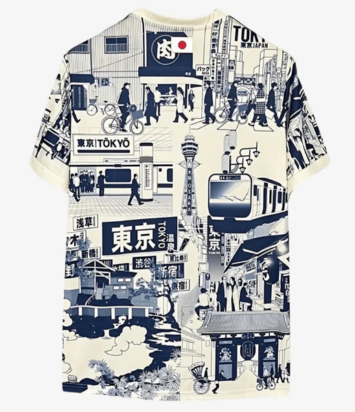 Japan Tokyo Special Limited Edition 2022 Retro Men's Football Shirt Blue