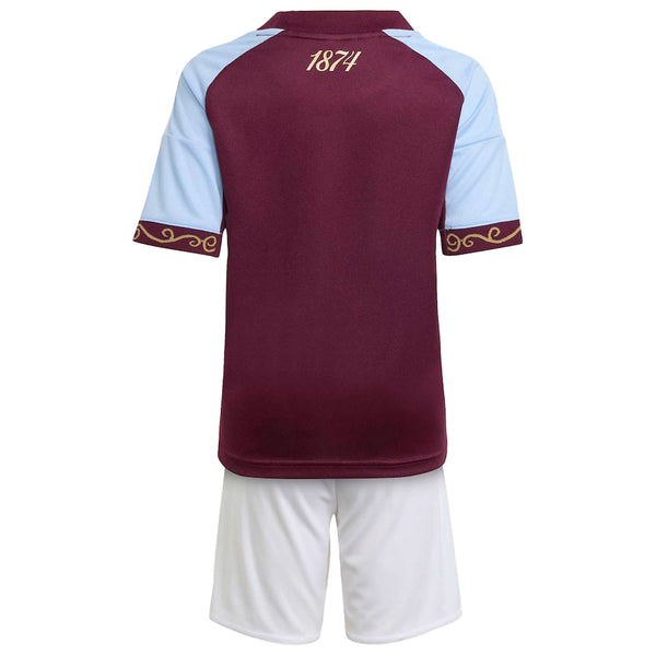 Aston Villa 2025-2026 Home Kid's Football Kit