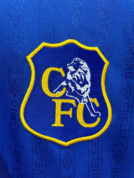 Chelsea 1995-1997 Retro Home Men's Football Shirt Blue