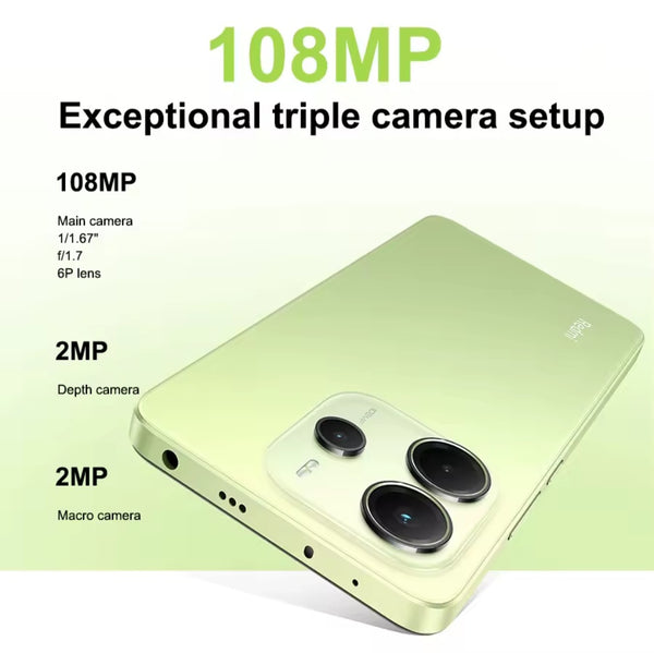 Xiaomi Redmi Note 14 4G 256GB 108MP AI Camera AMOLED Display Mobile Smartphone