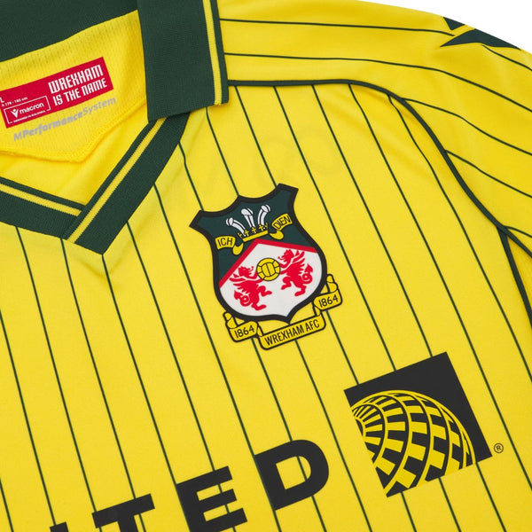 Wrexham AFC 2025-2026 Away Men's Football Shirt Yellow