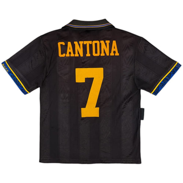 Manchester United 1994-1995 Retro Away Kid's Football Kit Cantona 7