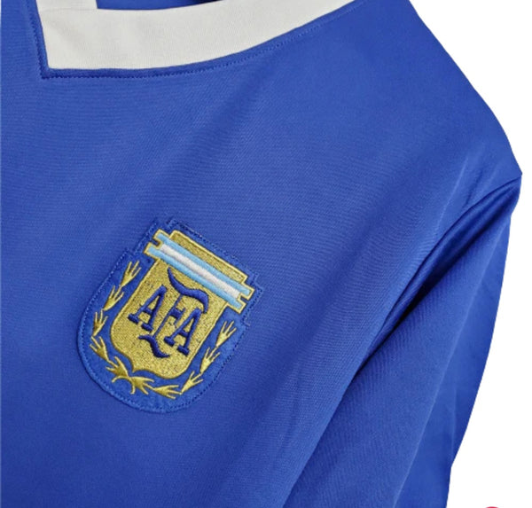 Argentina 1986 Retro Away Men's Football Shirt Maradona 10