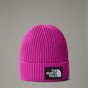 The North Face Logo Beanie Pink Hat