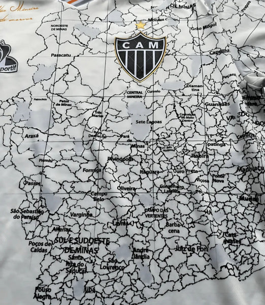 Atletico Mineiro Commerative Map Special Limited Edition Retro Men's Football Shirt 2021-22
