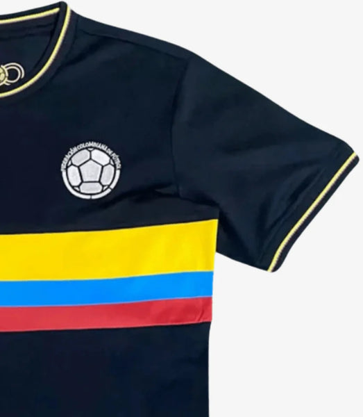 Colombia 2024-2025 100 Year Anniversary Men's Football Shirt Black