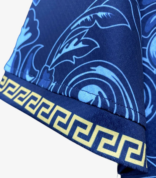 Italy X Versace Concept Special Limited Edition Men's Football Shirt Blue 2023