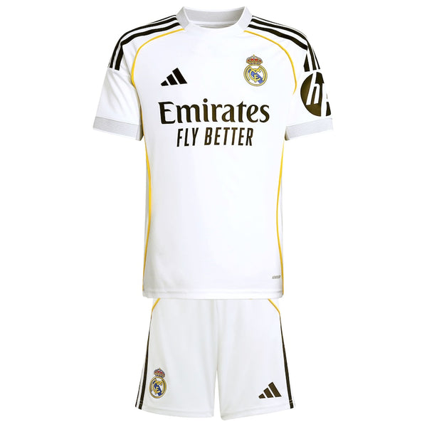 Real Madrid 2025-2026 Home Kid's Football Kit White
