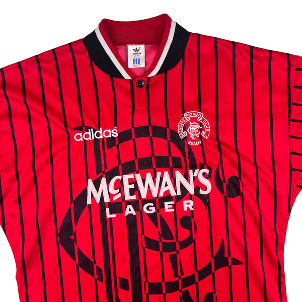 Rangers FC 1994-1995 Retro Away Men's Football Shirt Red