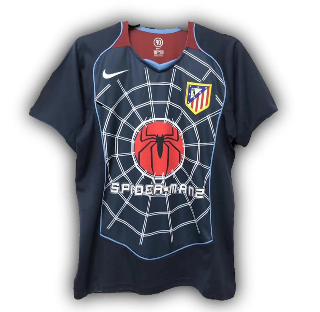 Atletico Madrid 2004-05 Retro Away Spiderman Men's Football Shirt