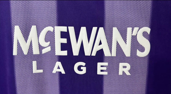 Rangers 1993-1994 3rd Away Retro Men's Football Shirt Purple