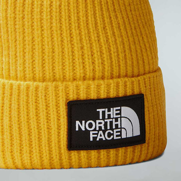 The North Face Logo Beanie Yellow Hat