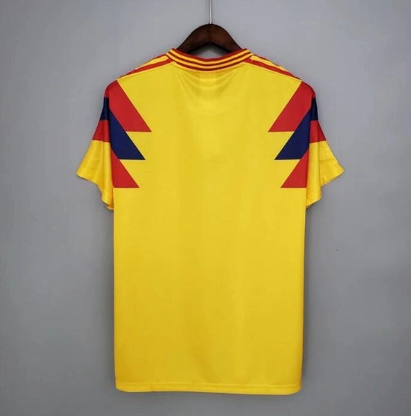 Colombia 1990 Home Retro Men's Football Shirt Valderrama 10
