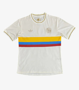 Colombia 2024-2025 100 Year Anniversary Men's Football Shirt White
