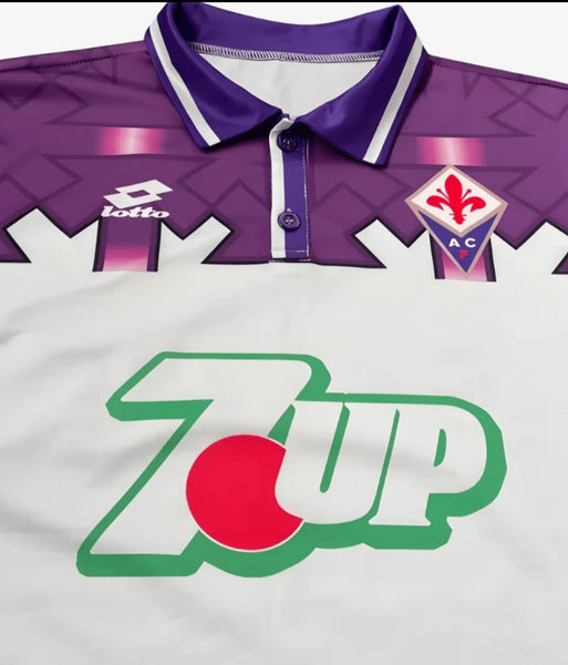 Fiorentina 1992-1993 Retro Away Men's Football Shirt White