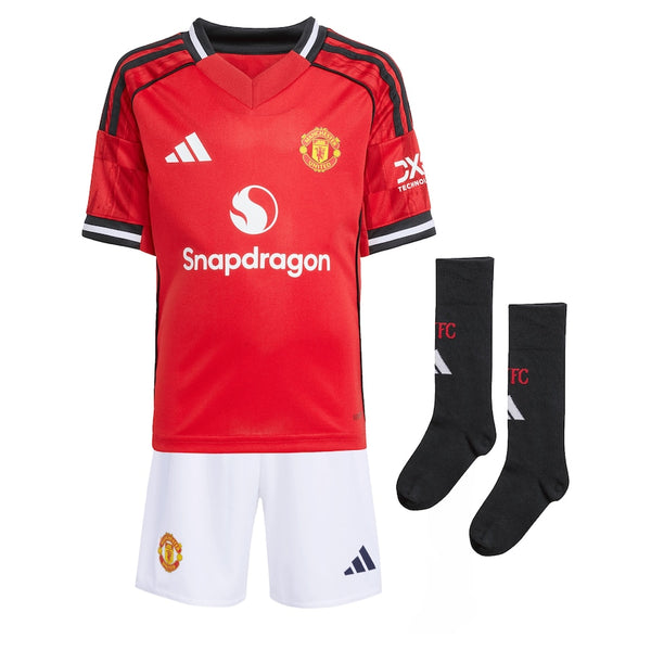 Manchester United 2025-2026 Home Kid's Football Kit Red